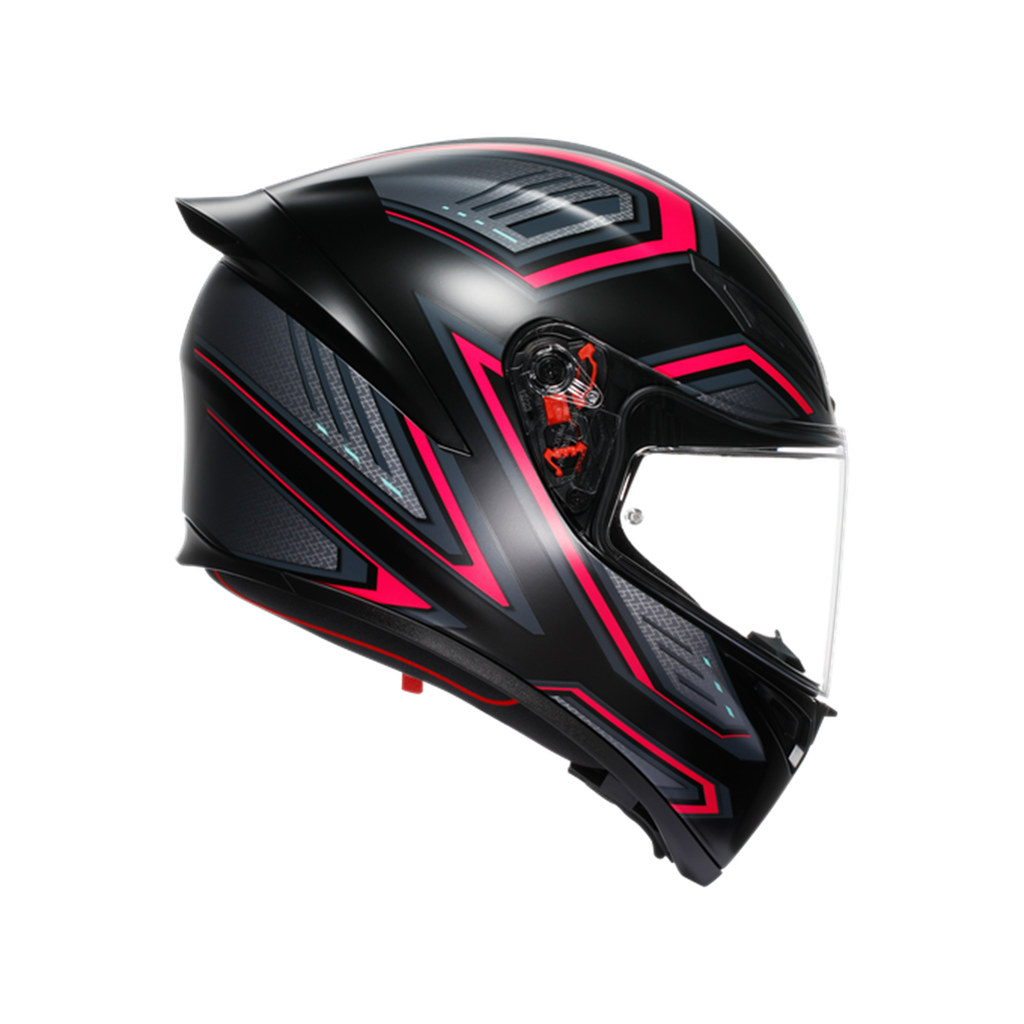 AGV KASK/K1 S SLING MATT BLACK PINK CONFİGURATİON