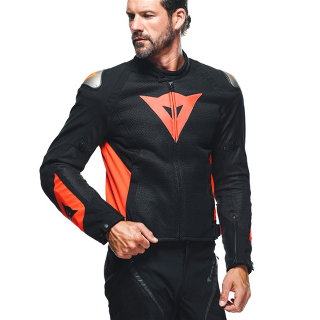 DAINESE CEKET/ENERGYCA AIR TEX JACKET- BLACK/FLUO-RED
