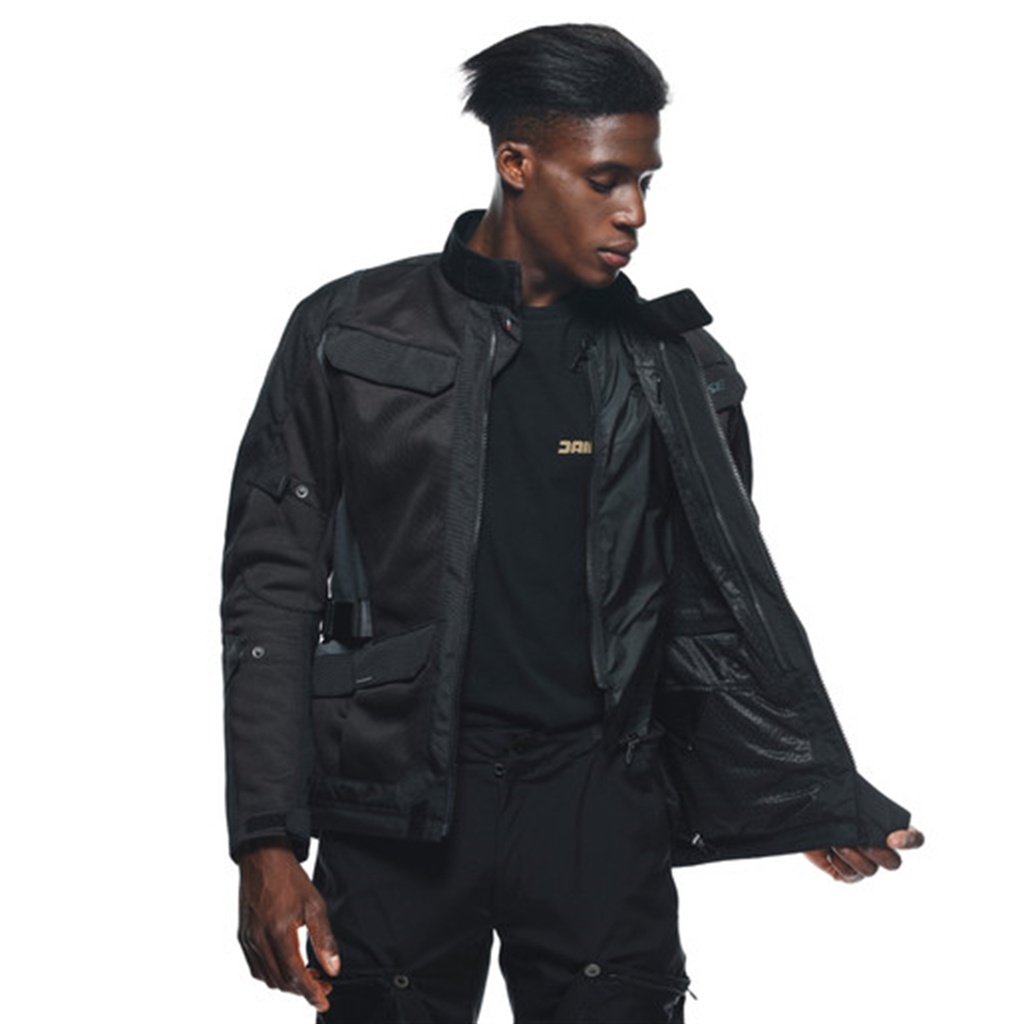 DAINESE CEK/DESERT TEX JACKET BLACK/BLACK/EBONY