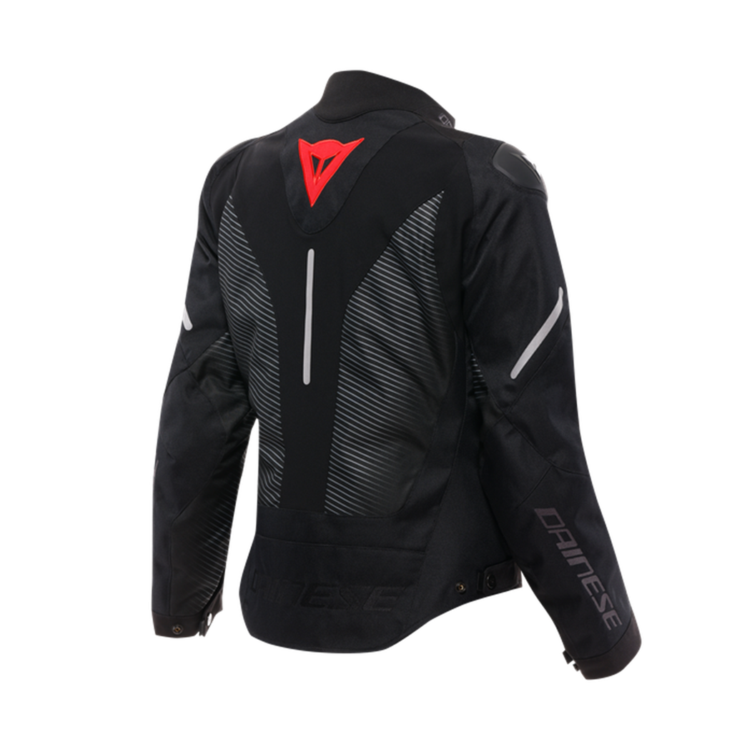 DAINESE CEK/ SUPER SPRINT D-DRY JACKET WMN BLACK/BLACK/RED/LAVA