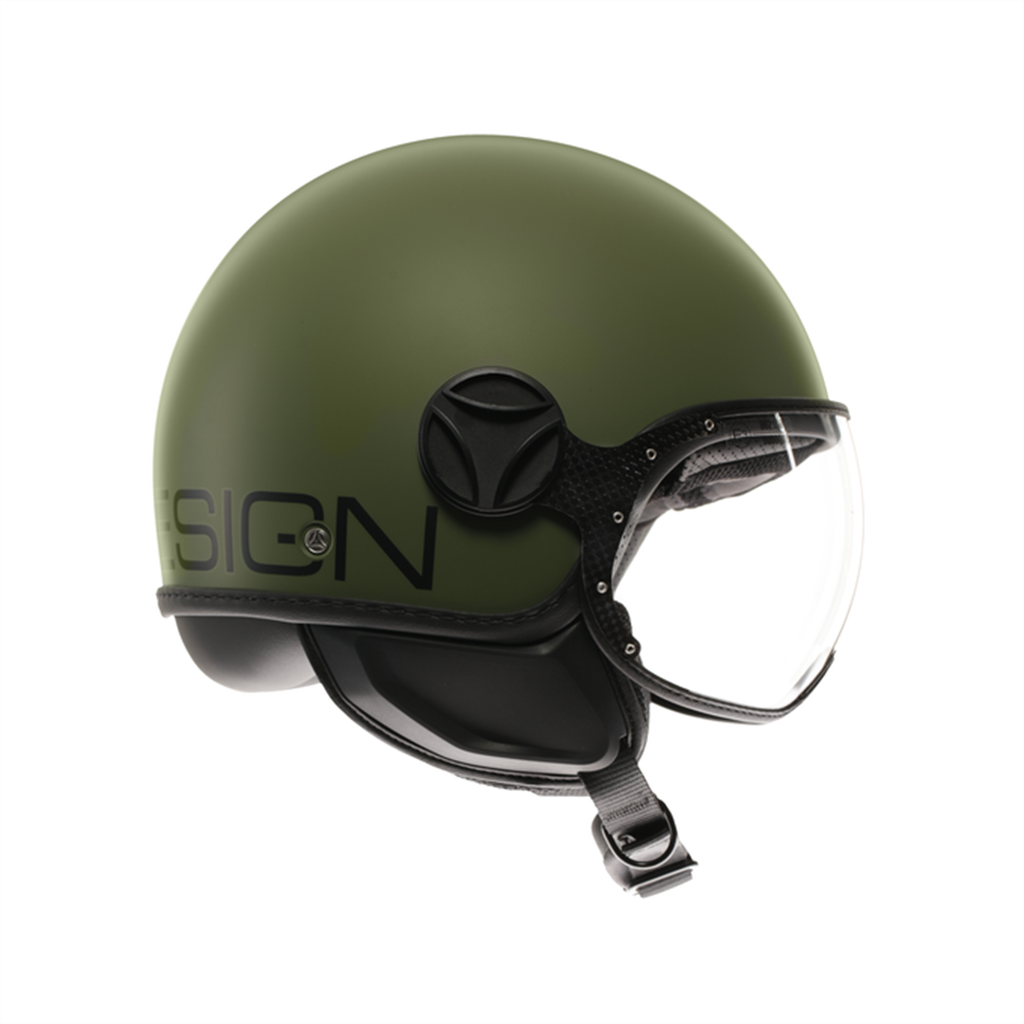 MOMO KASK/ FGTR CLASSIC MONO MATT MILITARY GREEN BLACK