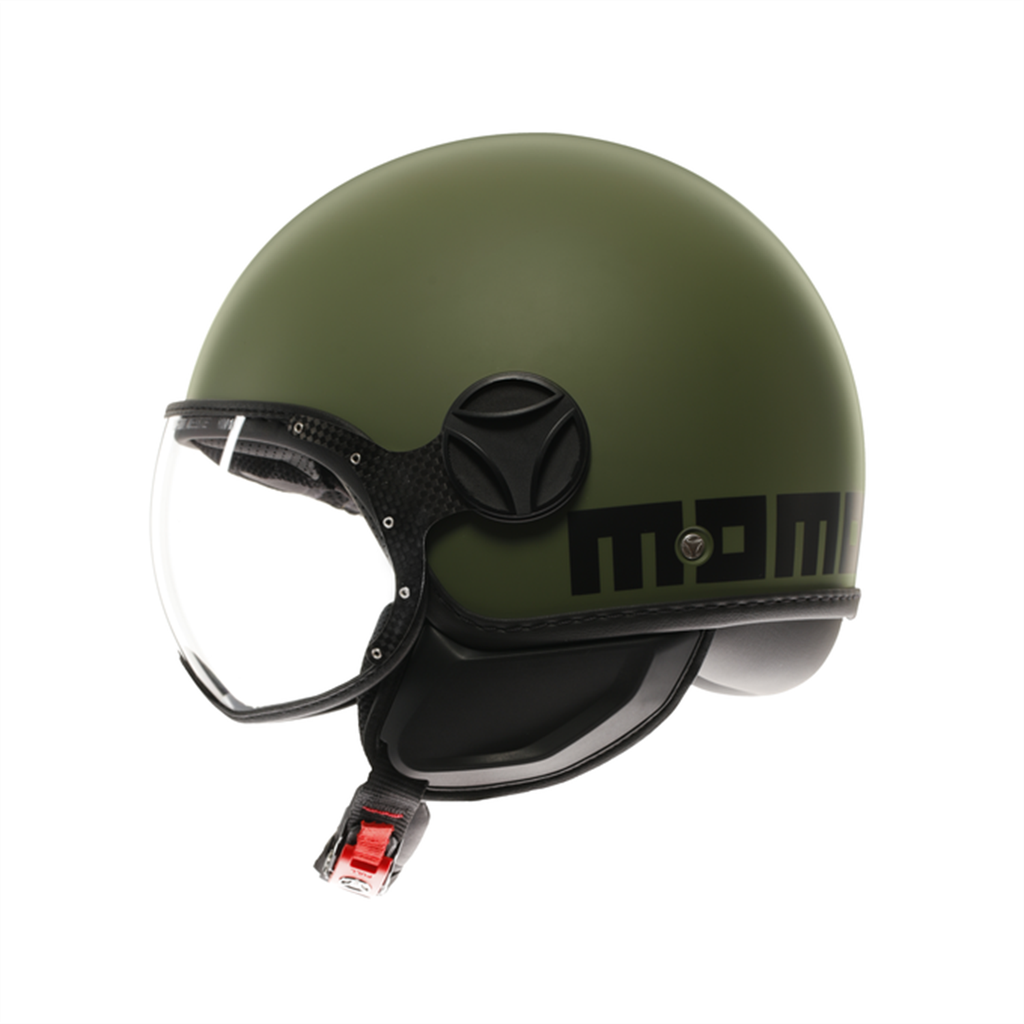MOMO KASK/ FGTR CLASSIC MONO MATT MILITARY GREEN BLACK