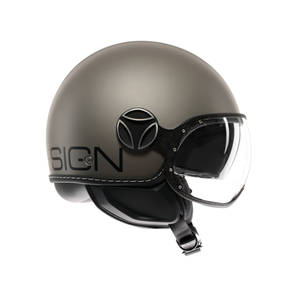 MOMO KASK/FGTR EVO MOMO MONO MATT TIT.FROST BLK