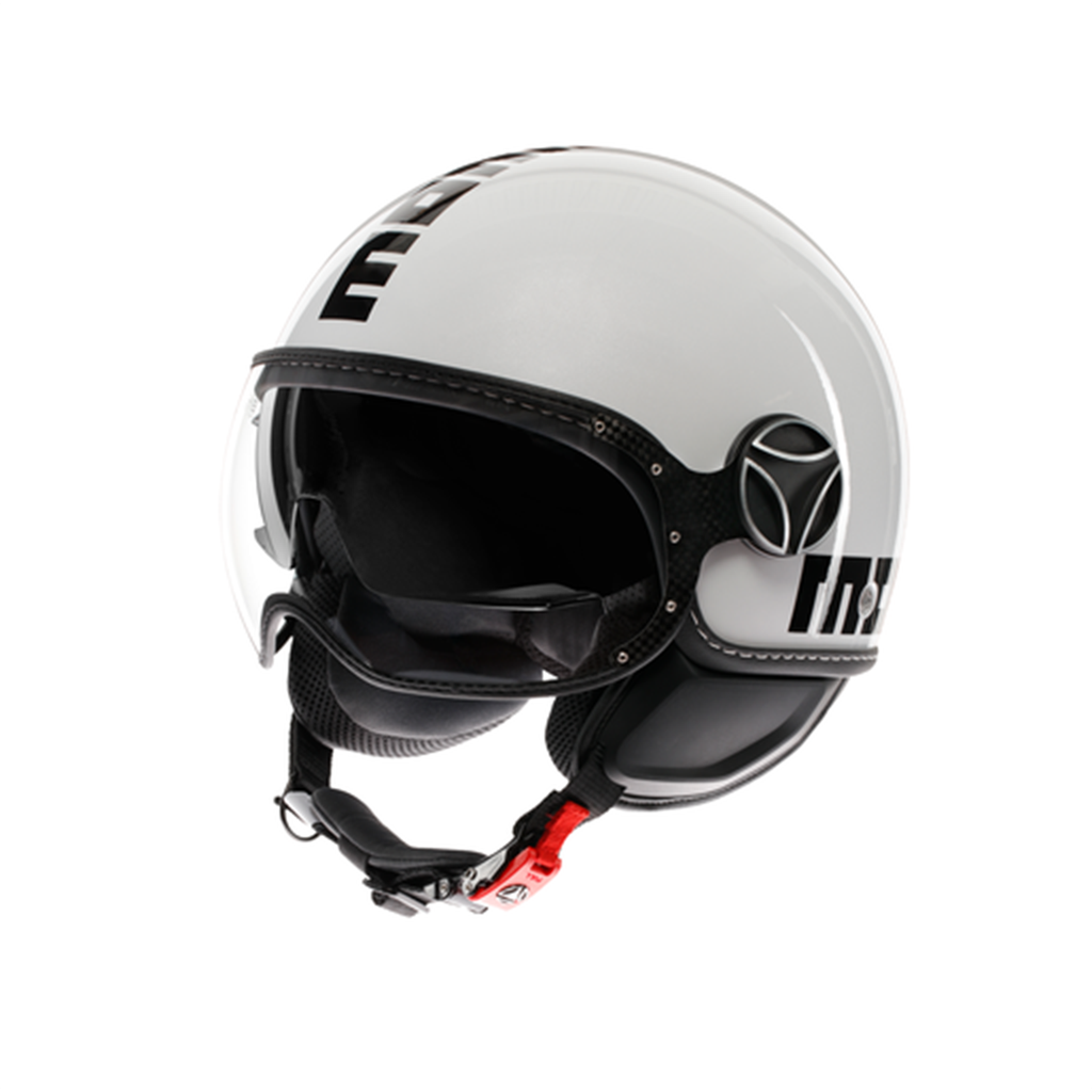 MOMO KASK/FGTR EVO MOMO MONO WHITE QUARZ. BLK