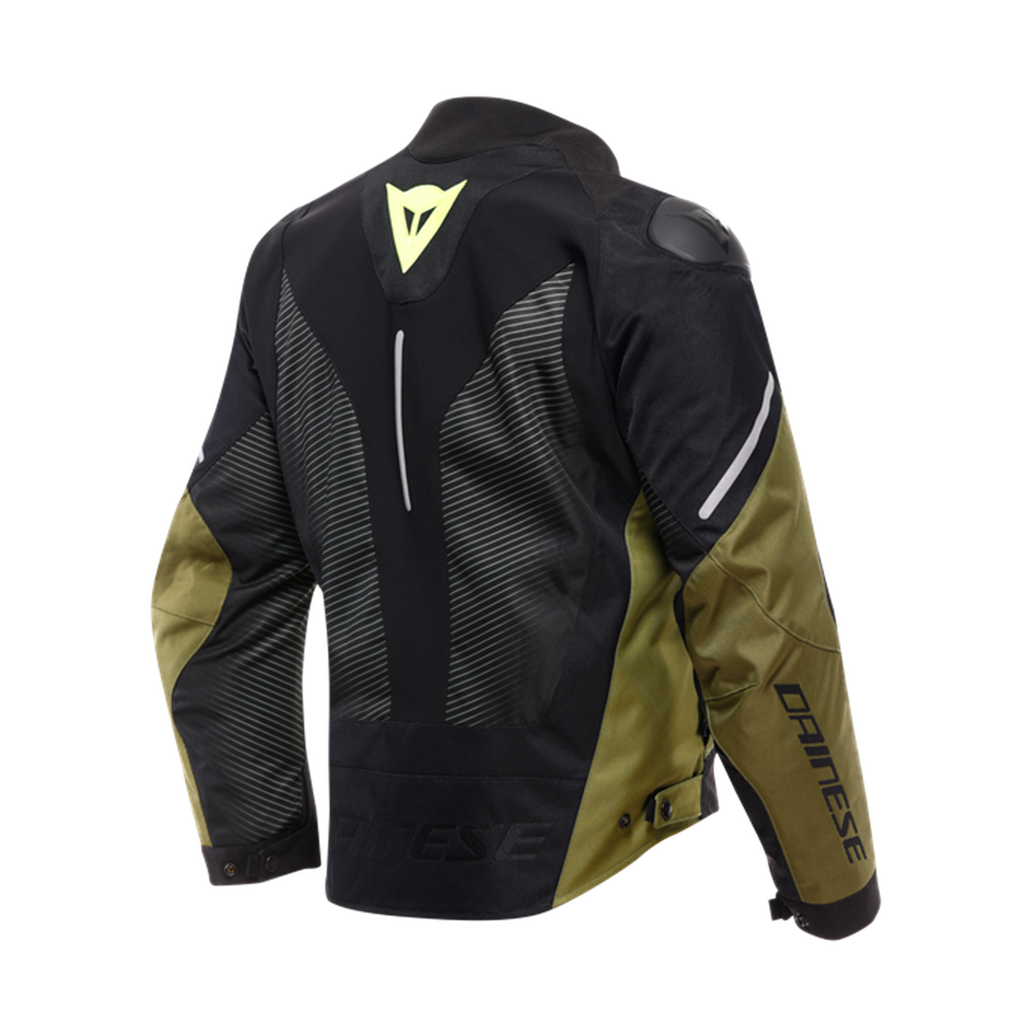 DAINESE CEK/ SUPER SPRINT D-DRY JACKET  BLACK/GREEN/FLUO/YELLOW