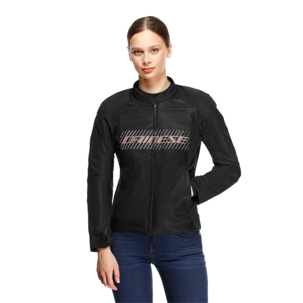 DAINESE CEKET/HEROSPHERE AIR TEX JACKET WMN BLACK WHITE PEACH