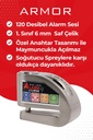 ARMOR 606MVA 6MM ALARMLI DİSK KİLİDİ GÜVENLİK SERTİFİKA