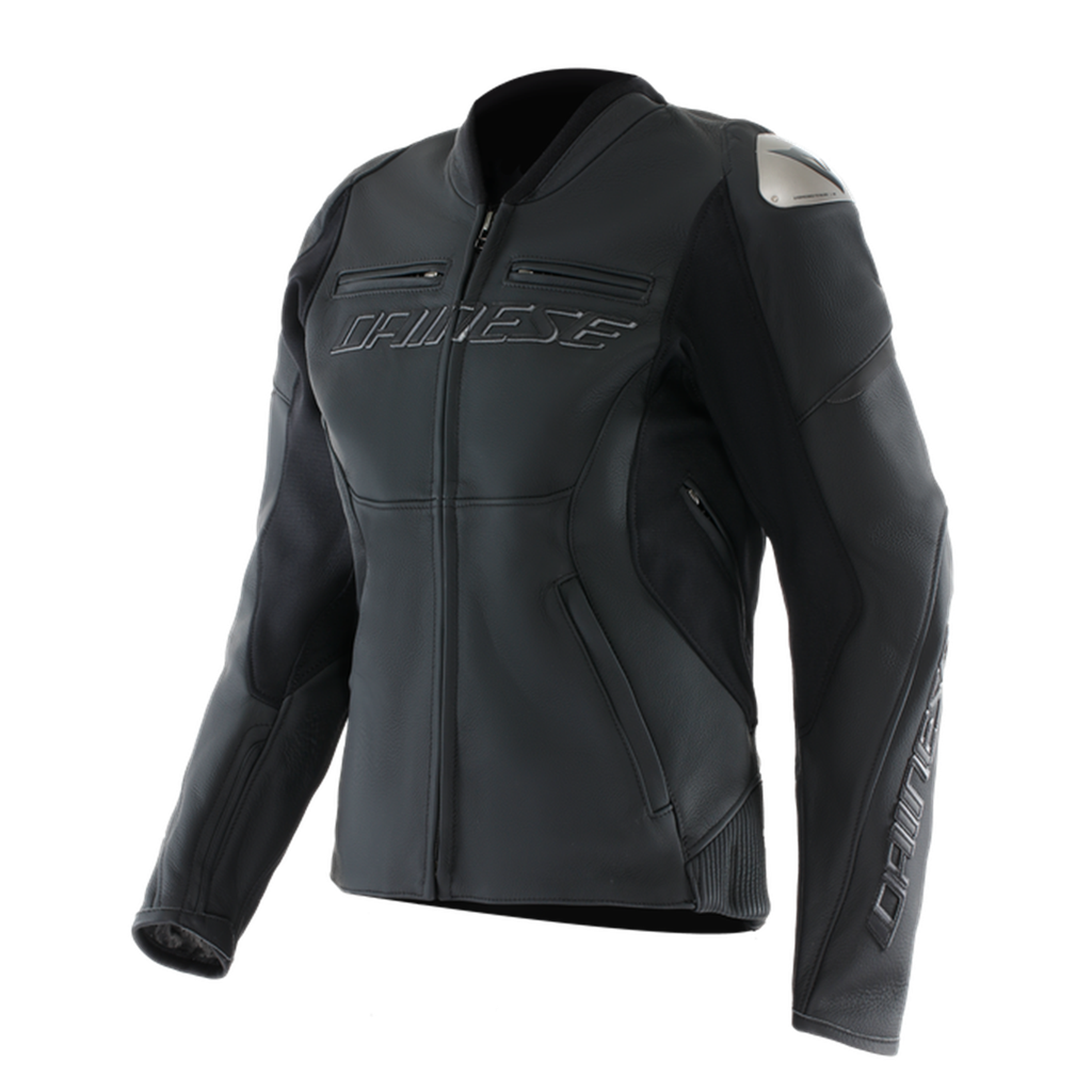 DAINESE Racing 5 Black Black Deri Mont Kadın