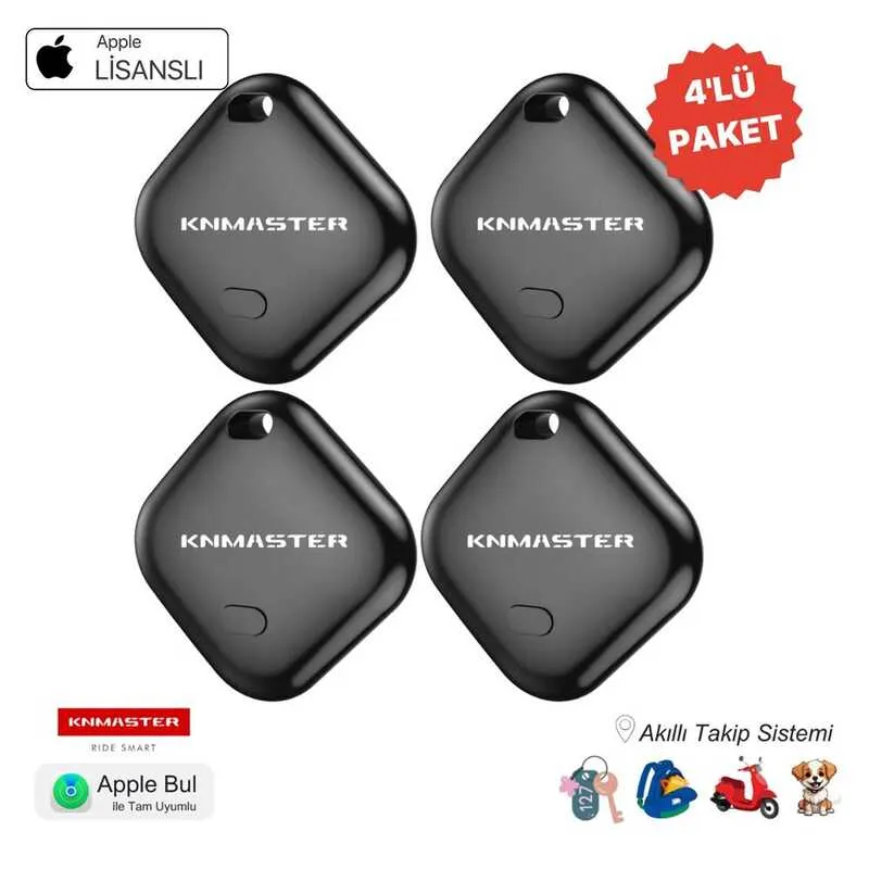 KN MASTER KNTAG 1 – 4’lü Paket Akıllı Takip Cihazı