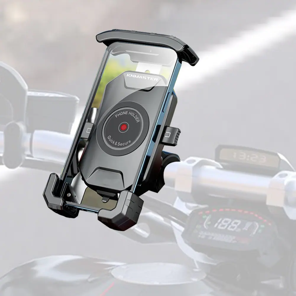 KN MASTER TT-500 Titreşim Önleyicili Motosiklet Telefon Tutucu