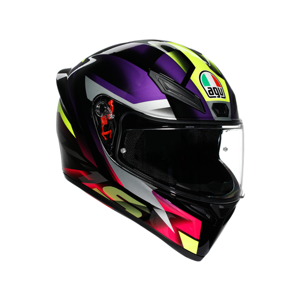 AGV K1 S Fastlap Black Purple Pink Kapalı Kask