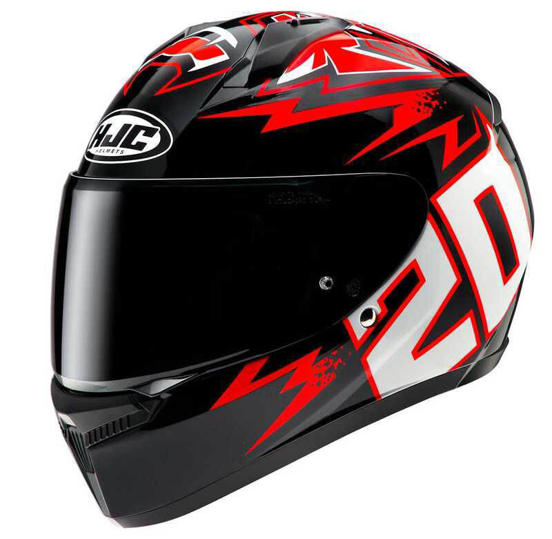 [M03HJC01000708-0S] HJC C10 Diablo Mask MC1 Kapalı Motosiklet Kaskı (S)