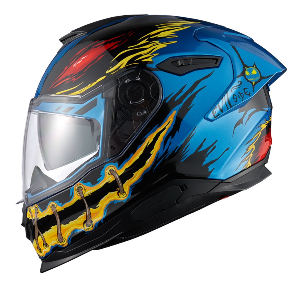 [M03NEX01000206-1S] NEXX Y.100R NIGHT RIDER SKY MAVİ KASK (XS)
