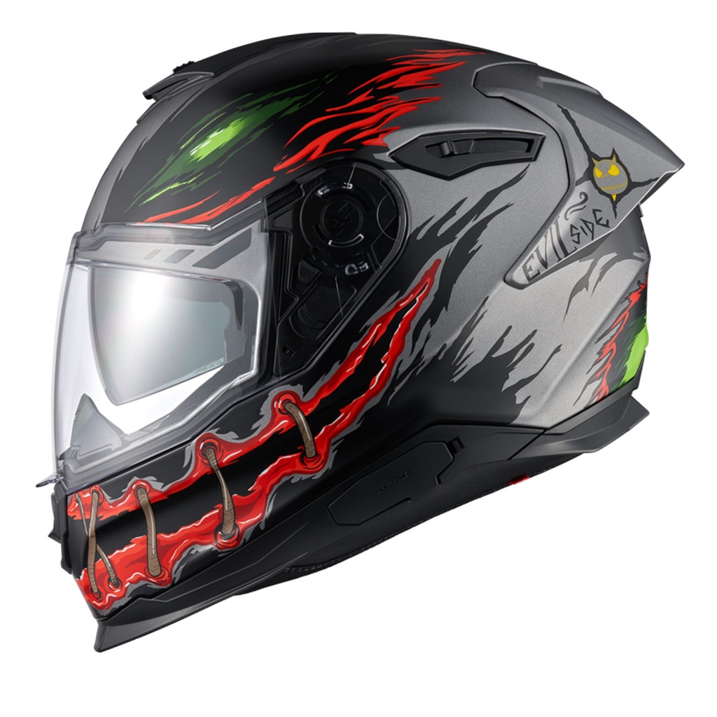 [M03NEX01000207-1S] NEXX Y.100R NIGHT RIDER MAT TITANIUM KASK (XS)