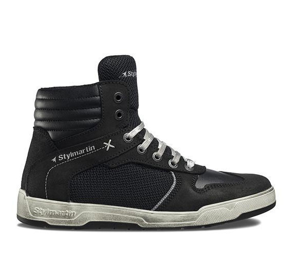 Stylmartin Atom Sneakers Yazlık Motosiklet Botu Kısa Siyah Beyaz