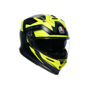 AGV K7 MPLK Glımpse Matt Black Yellow Fluo Kapalı Kask
