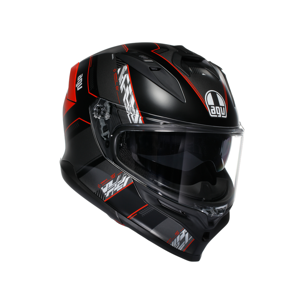 AGV K7 MPLK Kyber Matt Black Red Kapalı Kask