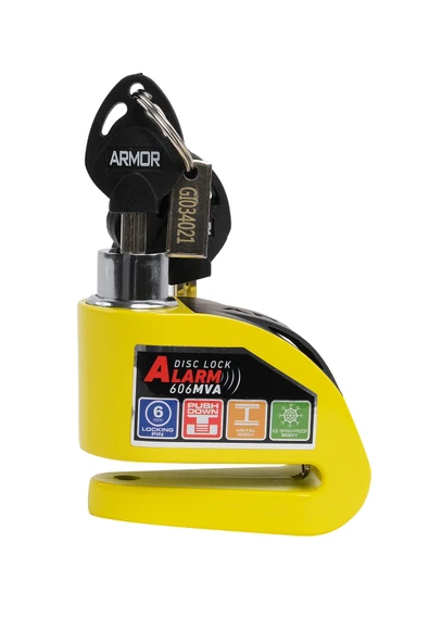 ARMOR 606MVA 6MM DİSK KİLİDİ GÜVENLİK SERTİFİKALI SARI