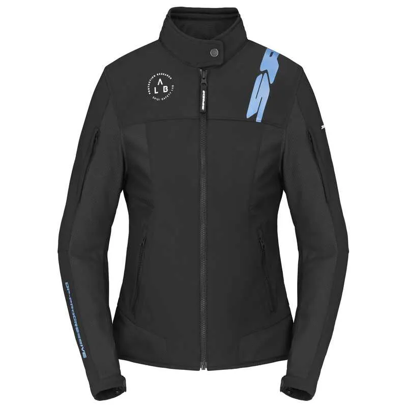 [M02SPD01010575-1S] SPIDI CORSA TEX LADY KADIN CEKET SİYAH MAVİ (XS)