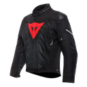 DAINESE CEK/ SUPER SPRINT D-DRY JACKET BLACK/BLACK/RED/LAVA
