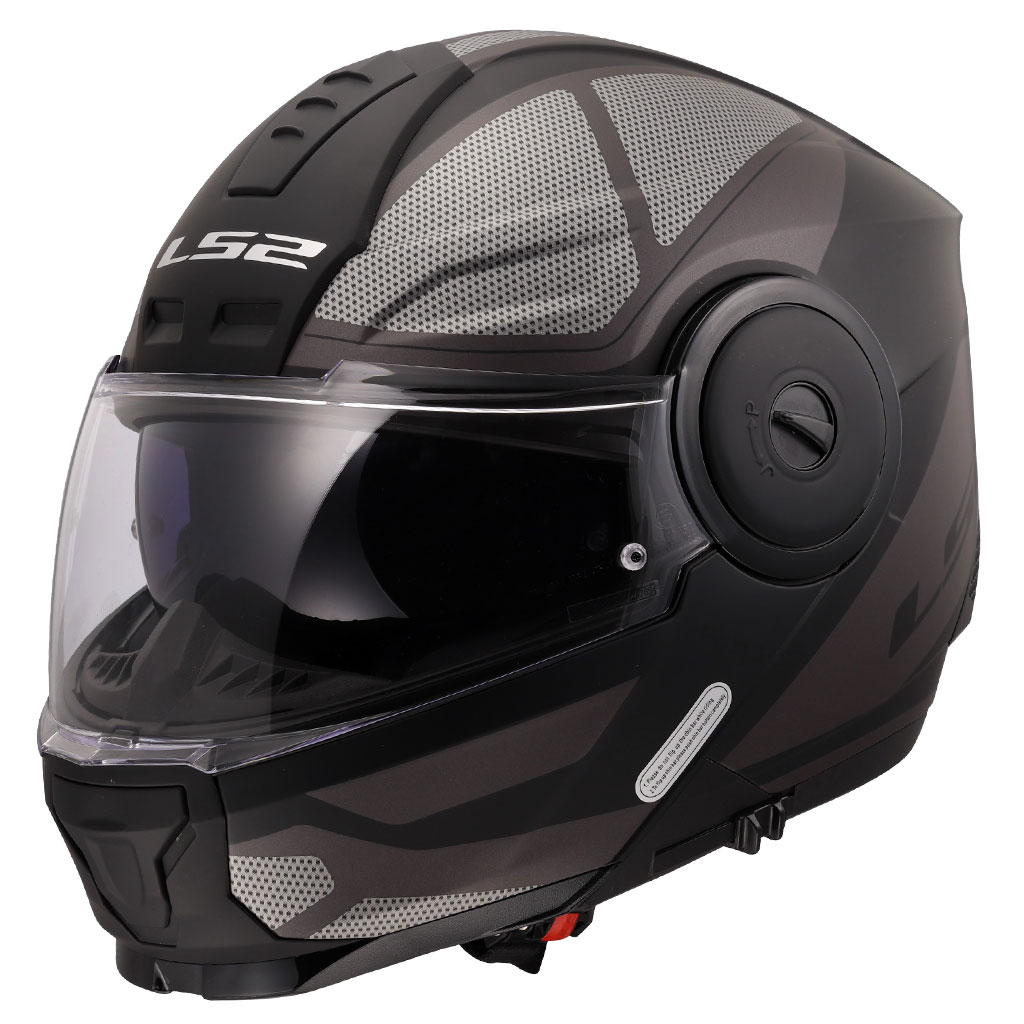 [M03LS203000406-0S] LS2 SCOPE 2 AXIS MAT SİYAH-TITANIUM KASK (S)