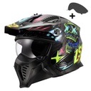 LS2 DRIFTER RAYZ SİYAH-MAVİ KASK