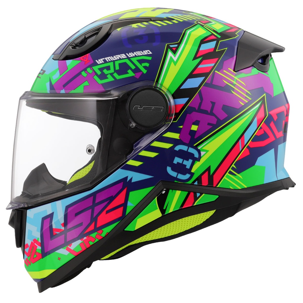 [M03LS205000206-0S] LS2 KID SVENT MAVİ-YEŞİL ÇOCUK KASK (S)