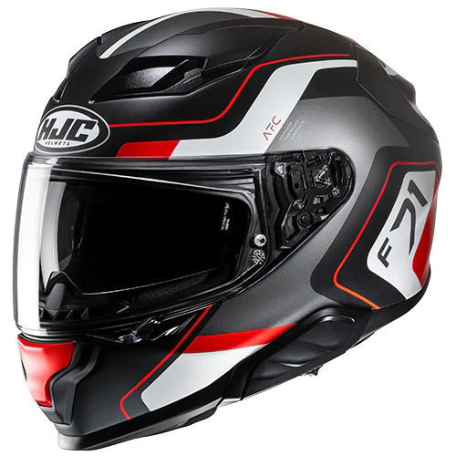 HJC F71 Arcan MC1SF Kapalı Motosiklet Kaskı Siyah Gri Kırmızı