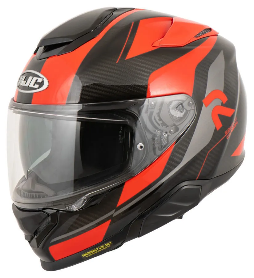 [M03HJC01001110-1S] HJC RPHA71 Hamil MC1 Carbon Kapalı Motosiklet Kaskı Kırmızı (XS)