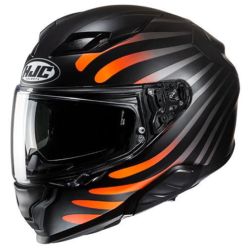 [M03HJC01000909-1S] HJC F71 Zen MC7SF Kapalı Motosiklet Kaskı Siyah Turuncu (XS)