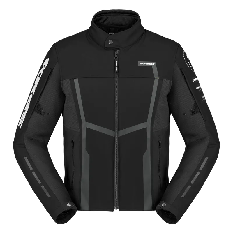 SPIDI MOTOJOY TEKSTİL CEKET SİYAH BEYAZ