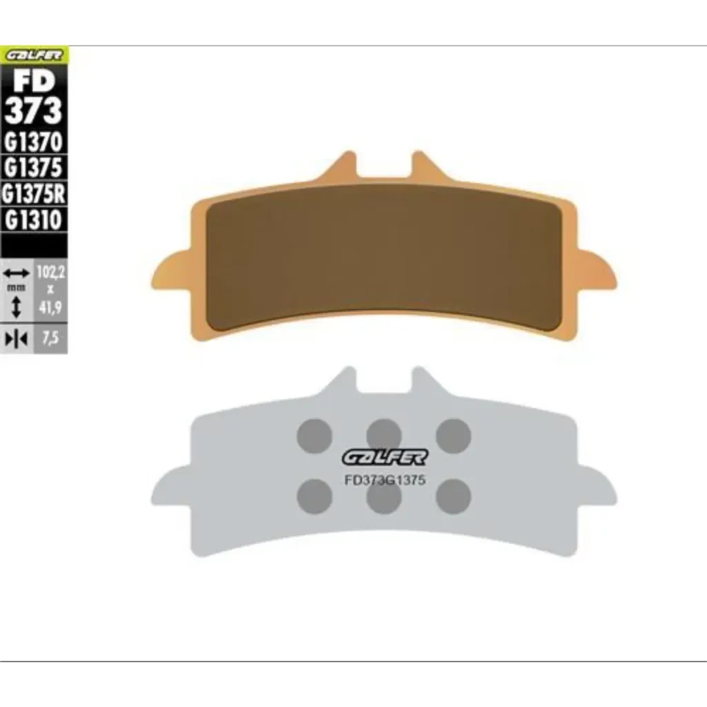 [FD373G1375] GALFER FD373G1375 SİNTER METAL SERAMİK SPORT ÖN FREN BALATASI