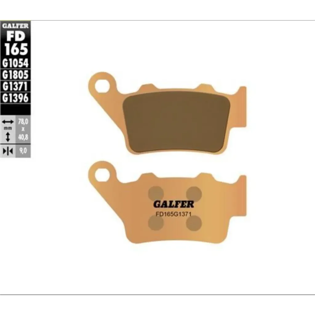 [FD165G1371] GALFER FD165G1371 SİNTER METAL ARKA FREN BALATASI