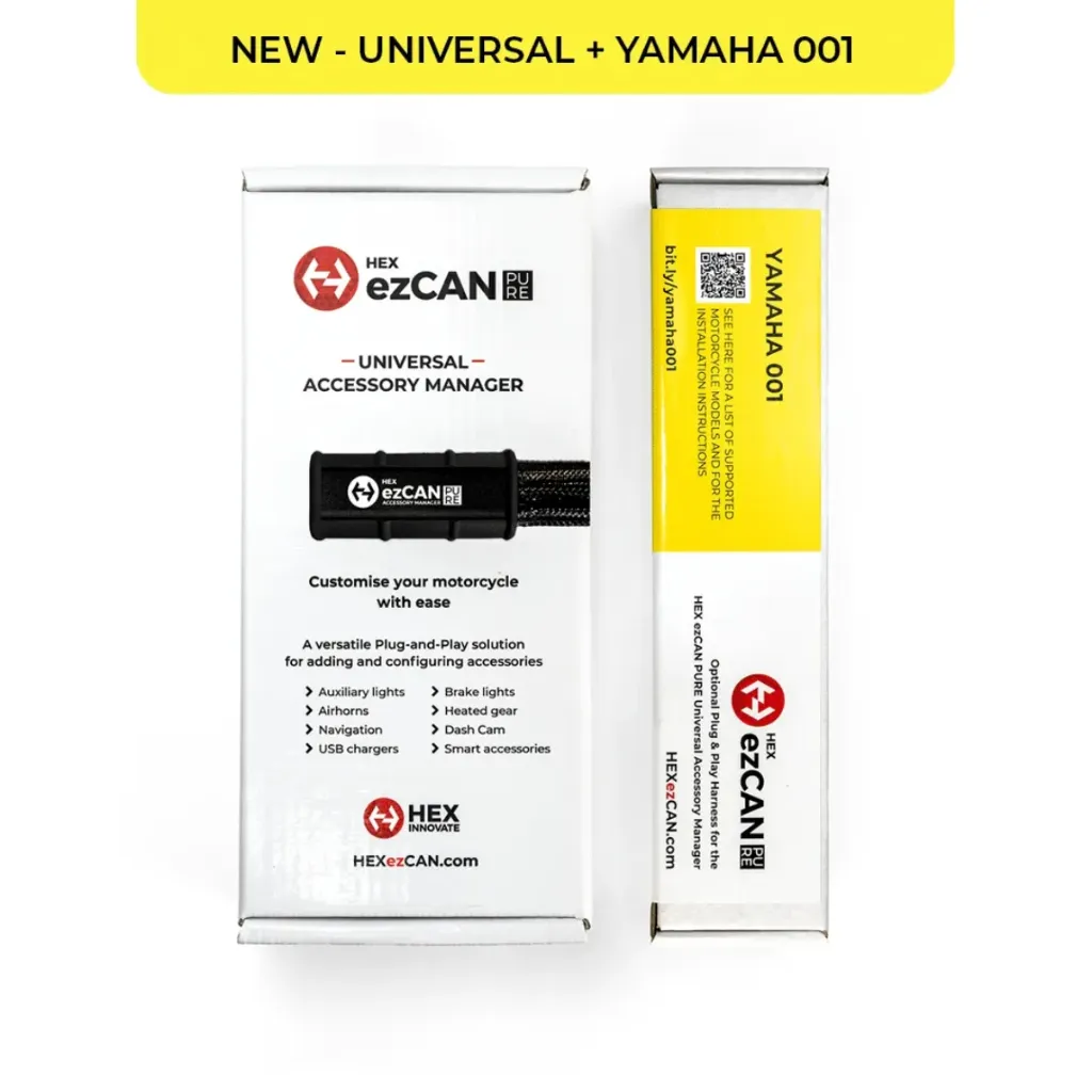 HEX ezCAN PURE Yamaha Tenere 700 Aksesuar Kontrol Modülü Seti 2025+ Uyumu