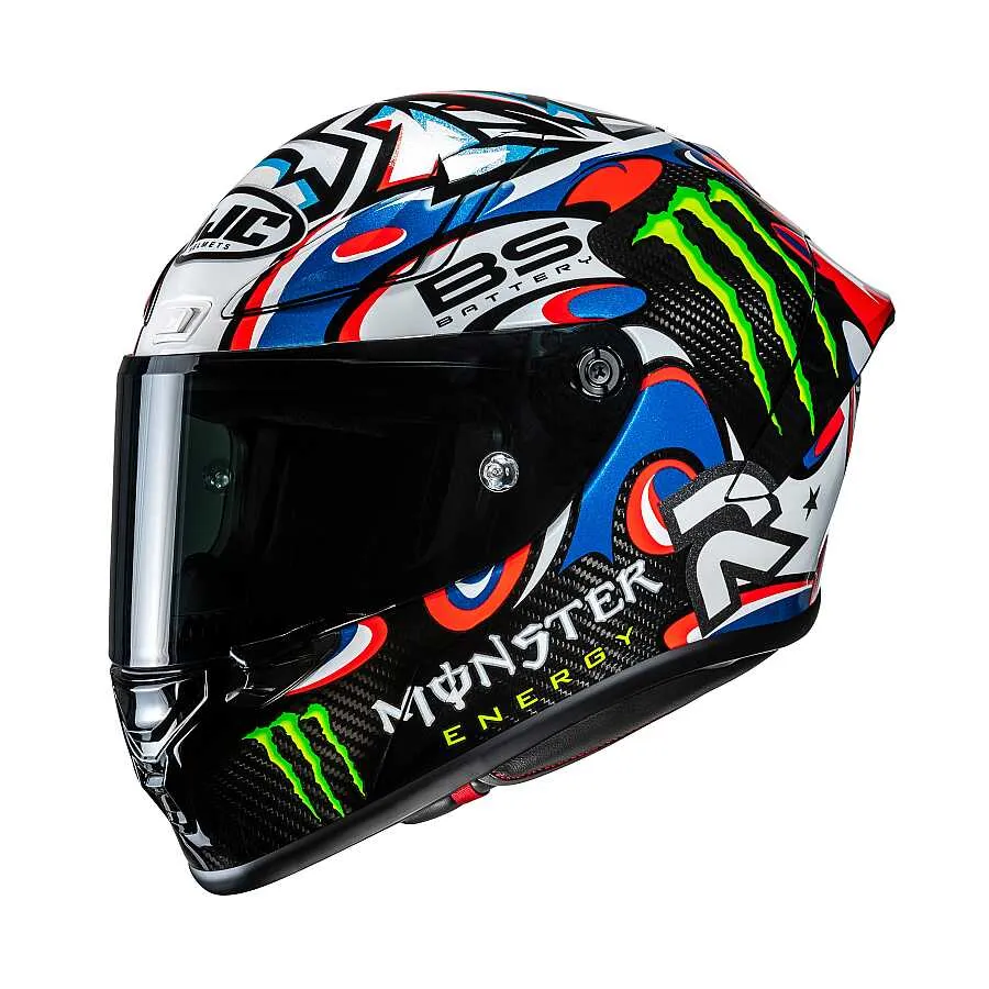 [M03HJC01001308-0S] HJC RPHA1 V2 KASK CARBON QUARTARARO LE MANS 3 MC21 (S)