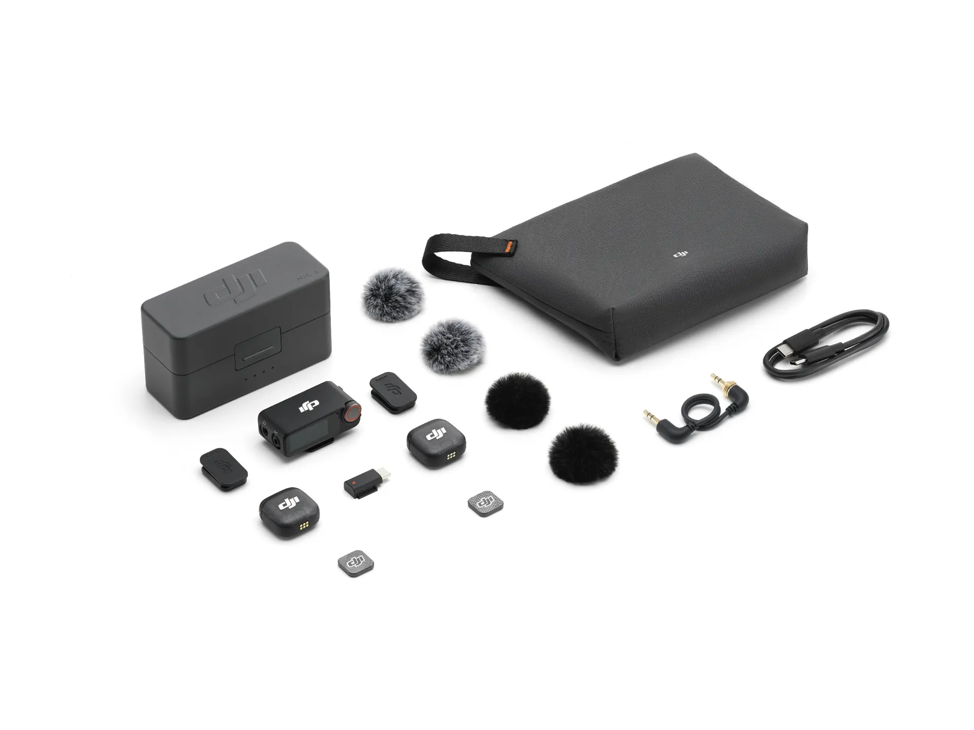 DJI MİC 3 (2 TX + 1 RX + CHARGİNG CASE