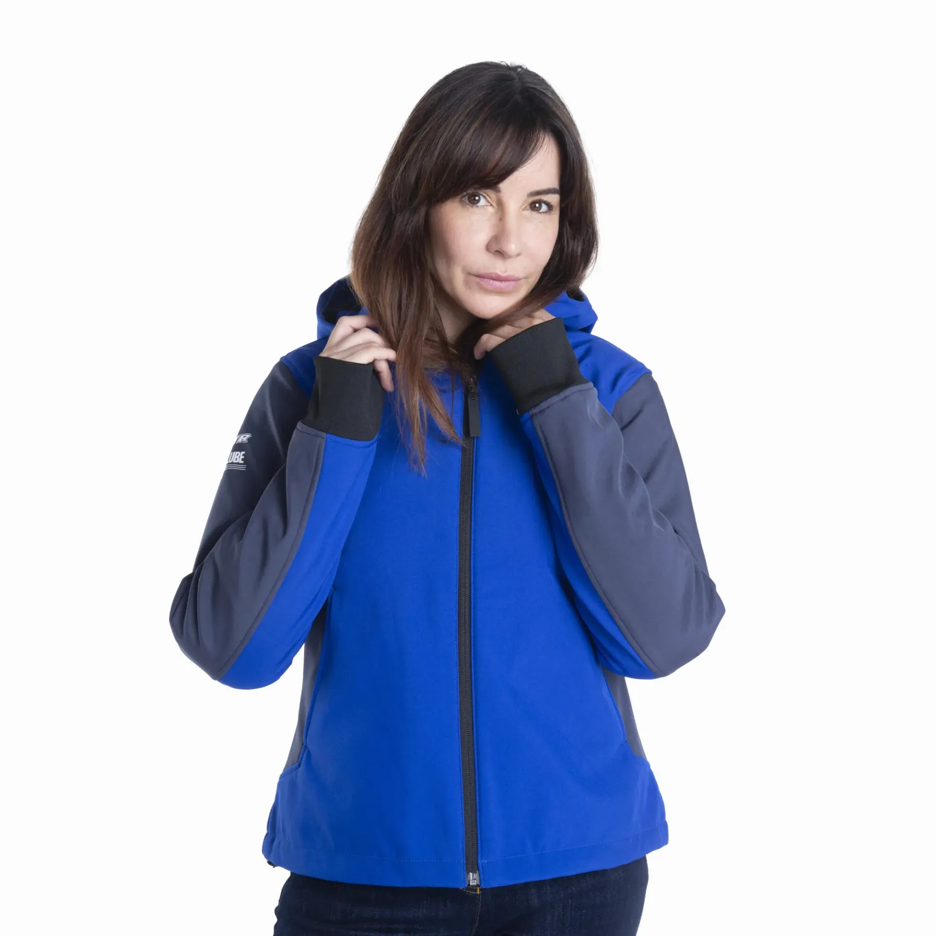 YAMAHA Paddock Mavi Softshell Kadın Sürüşü Ceketi