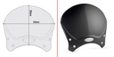 GIVI 100ALB BMW R NINE T (14-21) - YAMAHA XSR 700 (16-20) - XSR 900 (16-21) RÜZGAR SİPERLİK