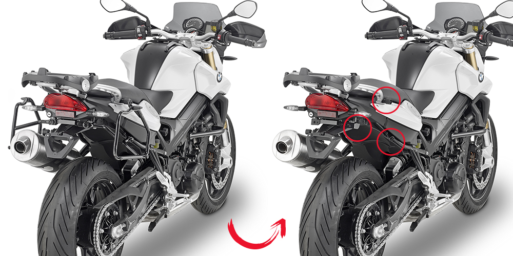 [M04363] GIVI PLR5118 BMW F800GT - F800R (09-20) YAN ÇANTA TAŞIYICI