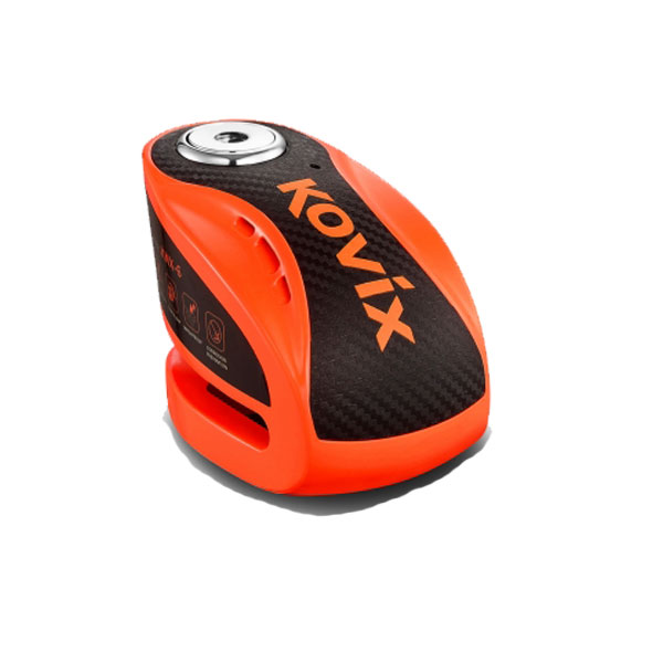 KOVIX KNX10-FO ALARMLI DİSK KİLİT TURUNCU