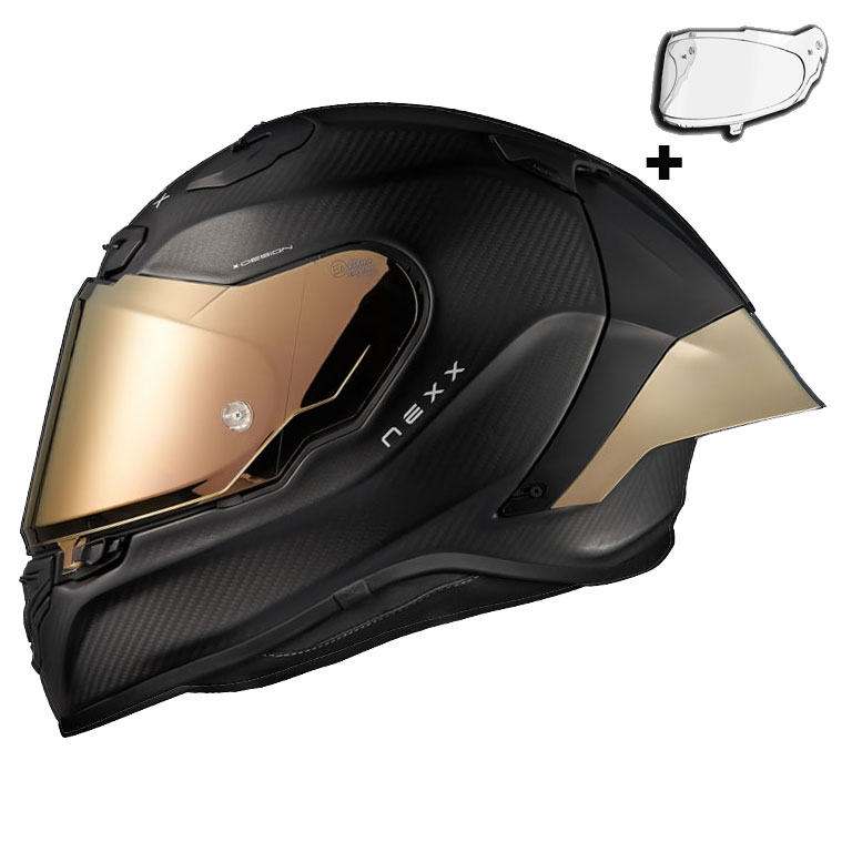 NEXX X.R3R ZERO PRO 2 MAT KARBON-GOLD KASK